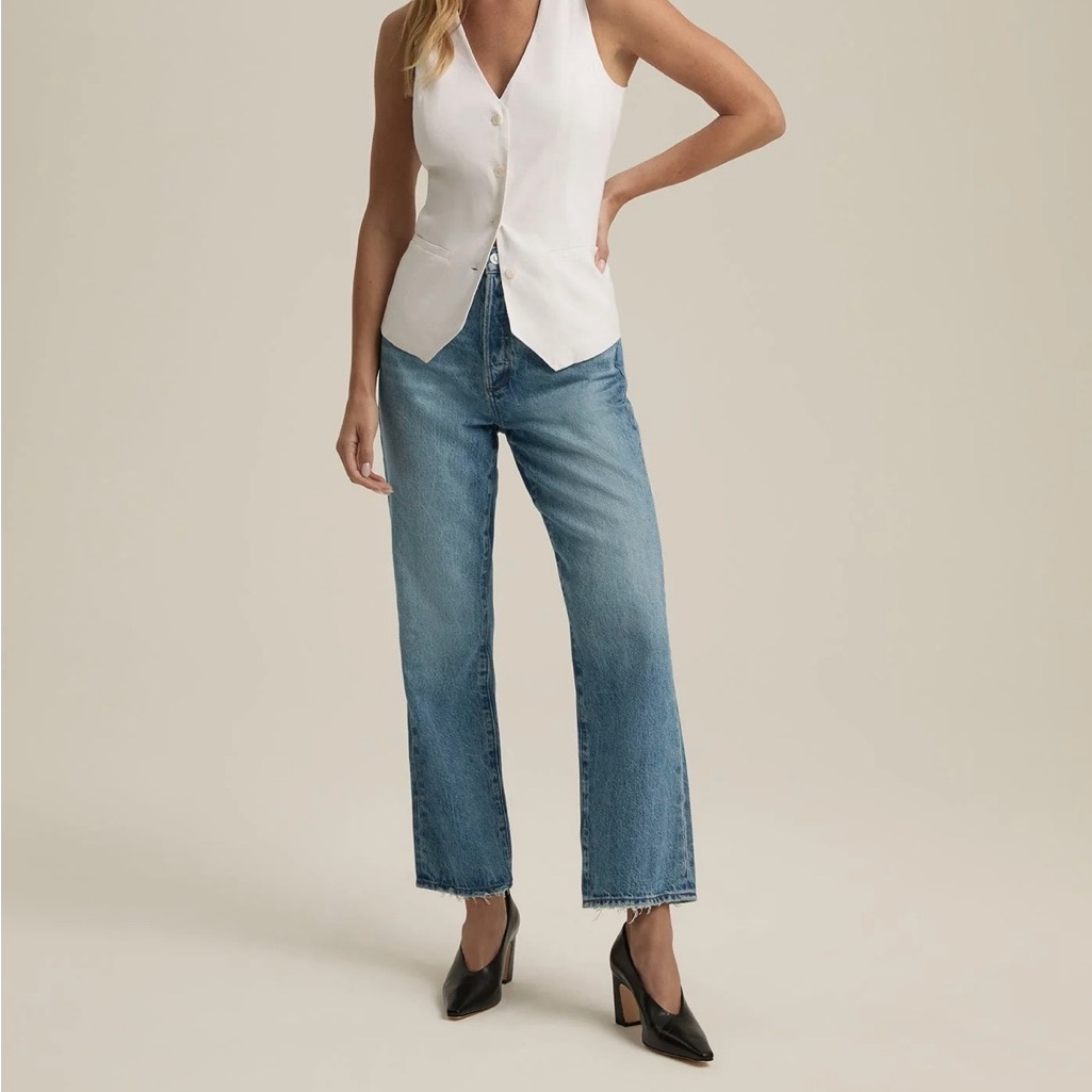Nwt Favorite Daughter The Otto High Rise Boyfriend Ankle - Margate Size 31